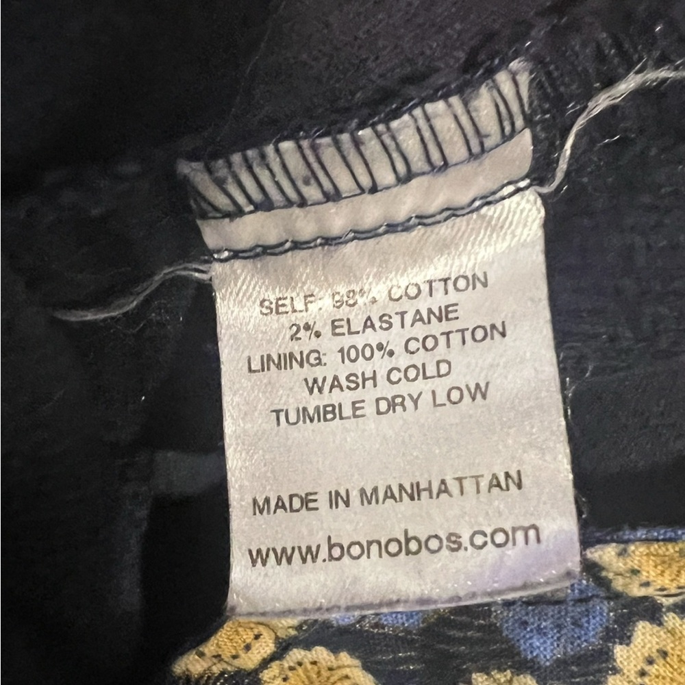 Bonobos Navy Corduroy Woman’s Pants Sz 30 - Picture 5 of 9